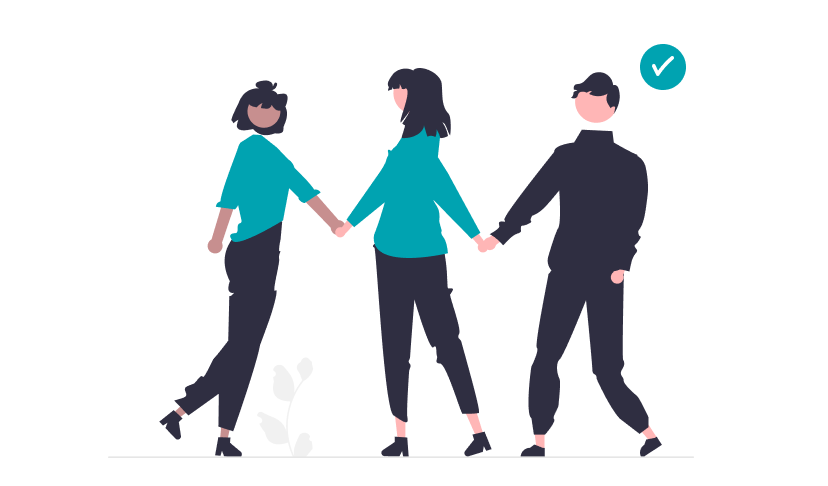 「積極的に活用する留学」のイメージイラスト