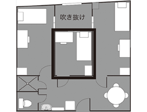 お部屋タイプ2の間取り