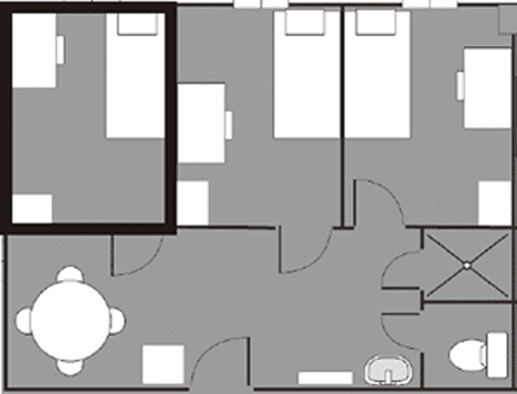 お部屋タイプ2の間取り